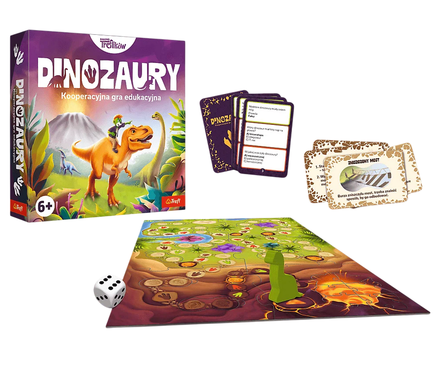 Gra Edukacyjna Kooperacyjna Dinozaury Rodzina Treflików