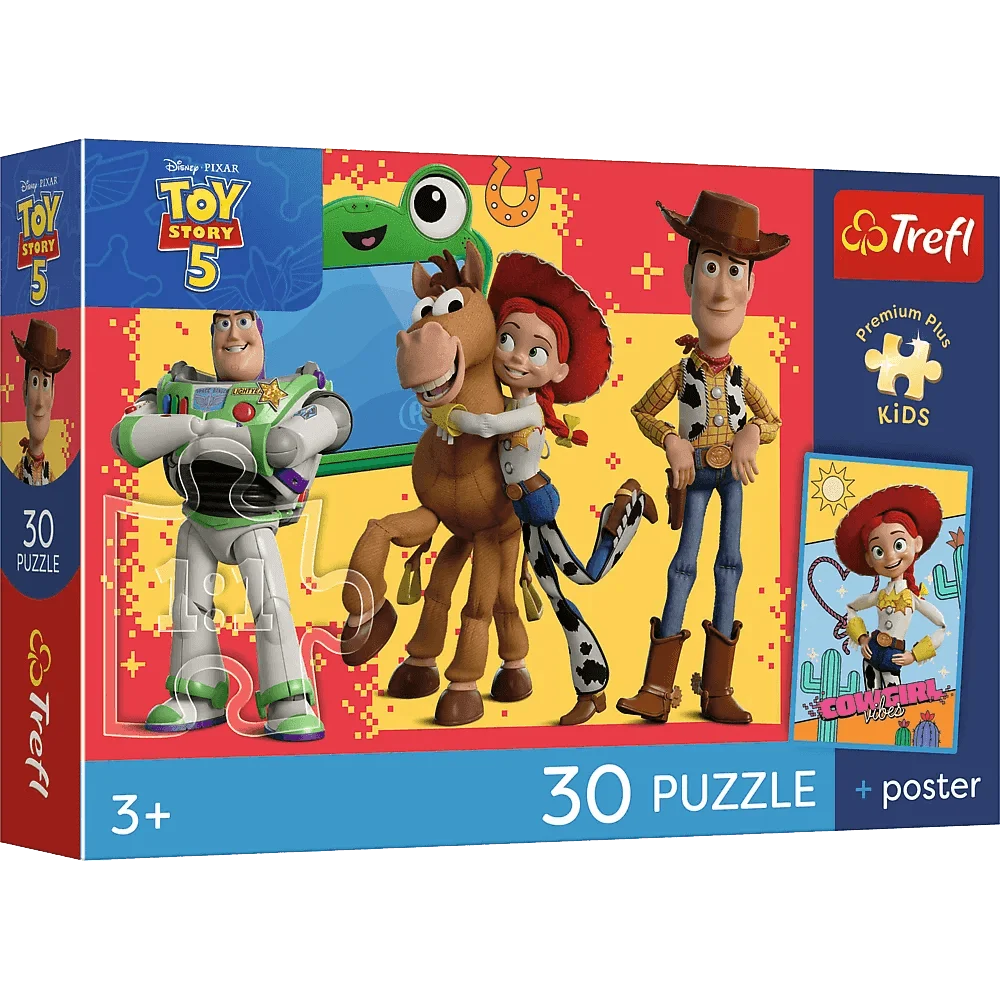 Puzzle 30 el. Premium Plus Disney Toy Story 5 + Plakat Trefl