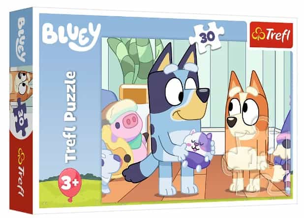 Puzzle 30 el. Bluey. Z Bluey zawsze jest wesoło