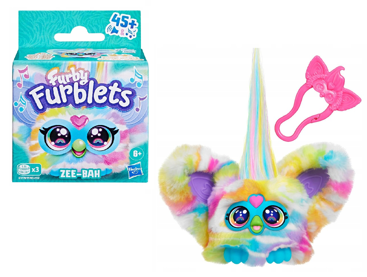 Interaktywna Maskotka Furby Furblets Zee-Bah Zebra Hasbro