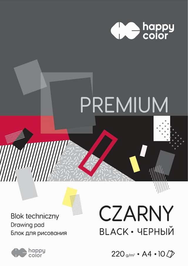 BLOK TECHN.PREMIUM A4 CZARNY