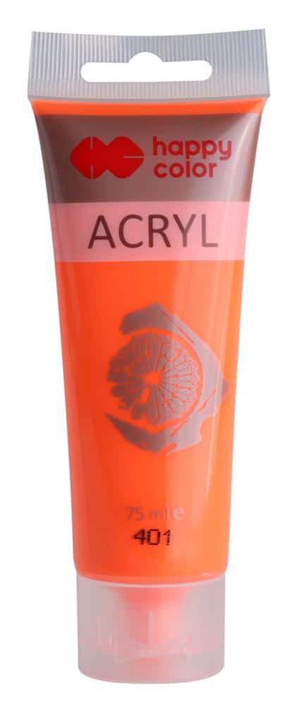 FARBA AKRYLOWA 75ml pomarańczowy fluo