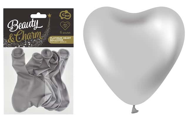 BALON BC PLATYNOWE SERCE srebrny – zdjęcie 1