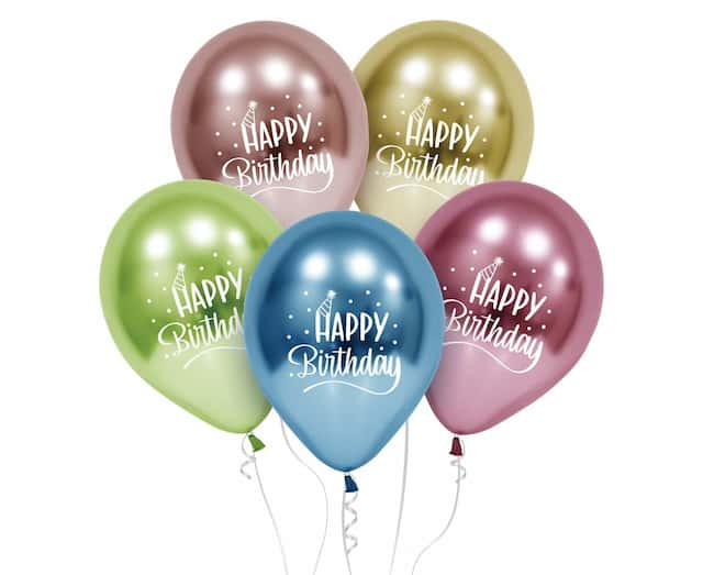 BALON HAP.BIRTHDAY PLATYNA 12 – zdjęcie 1
