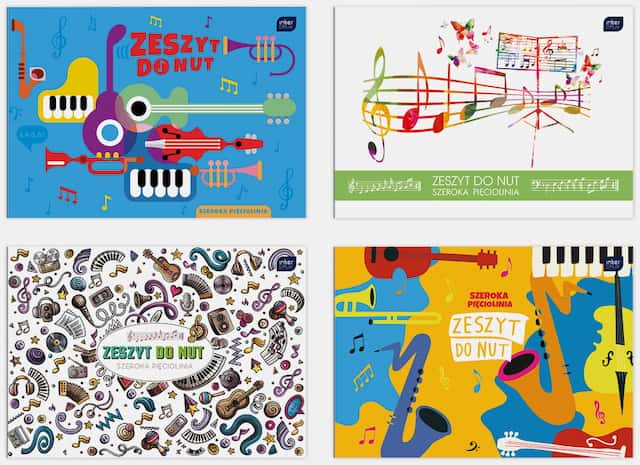 ZESZYT DO NUT B5 16 MIX SZEROKA LINIA – zdjęcie 1