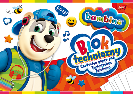 Blok techniczny A4, 10k BAMBINO – zdjęcie 1