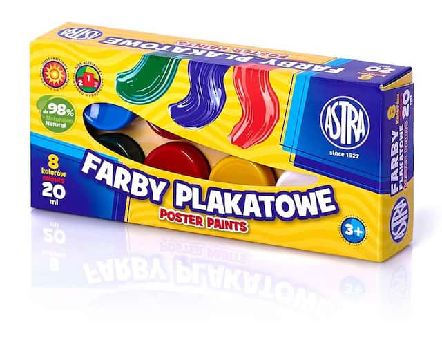 FARBY PLAKATOWE 8 KOLORÓW - 20 ml