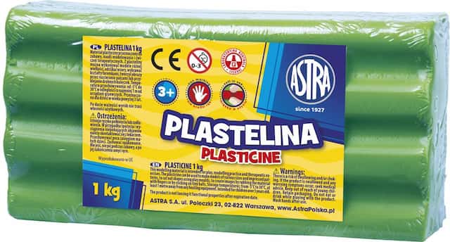 PLASTELINA 1 kg zielona jasna