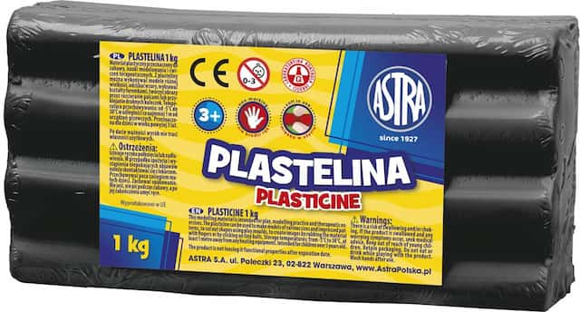 PLASTELINA 1 kg czarna