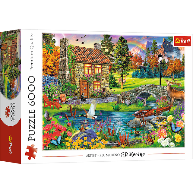 PUZZLE 6000 CHATKA W GÓRACH – zdjęcie 1