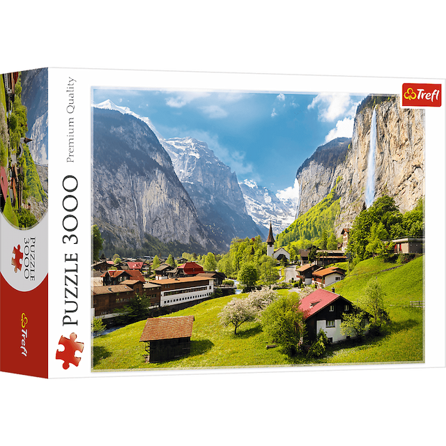 PUZZLE "3000" LAUTERBRUNNEN , SZWAJCARIA – zdjęcie 1