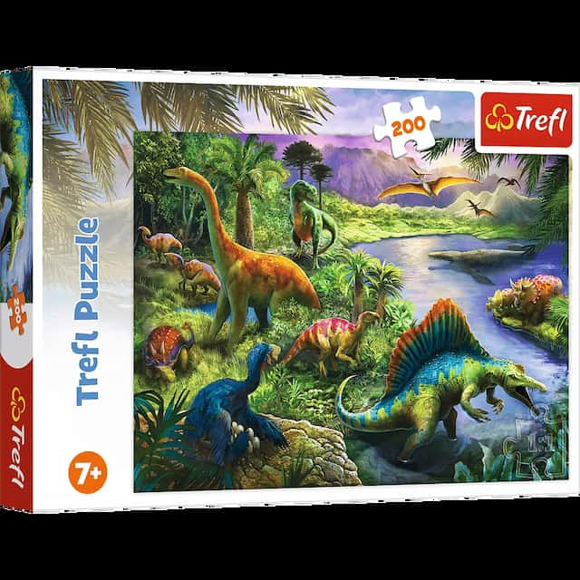 Puzzle "200" Drapieżne dinozaury – zdjęcie 1