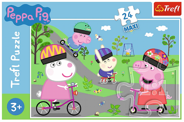 Puzzle 24 maxi Aktywny dzień świnki Peppy – zdjęcie 1
