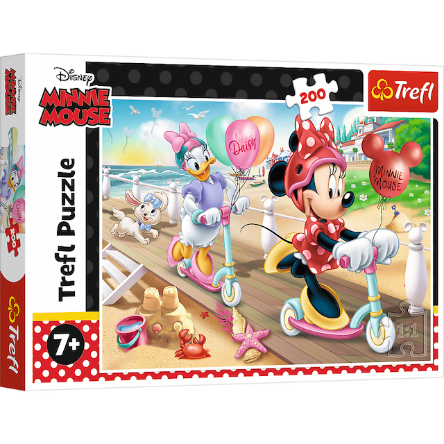 Puzzle "200" Minnie na plaży – zdjęcie 1