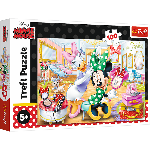 PUZZLE 100 MINNIE W SALONIE KOSMETYCZNYM – zdjęcie 1