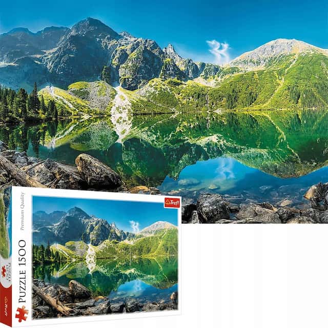 PUZZLE "1500" JEZIORO MROSKIE OKO TATRY – zdjęcie 1