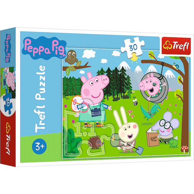 PUZZLE 30 LEŚNA WYPRAWA / PEPPA PIG – zdjęcie 1