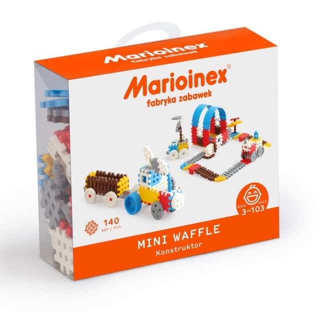 KLOCKI WAFLE MINI 140SZT. KONSTRUKTOR (CHŁOP) – zdjęcie 1