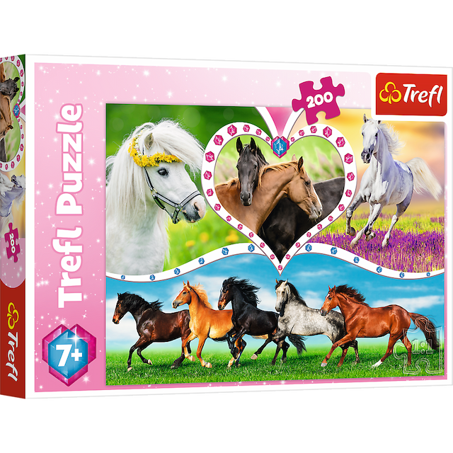 Puzzle "200" Piękne konie – zdjęcie 1