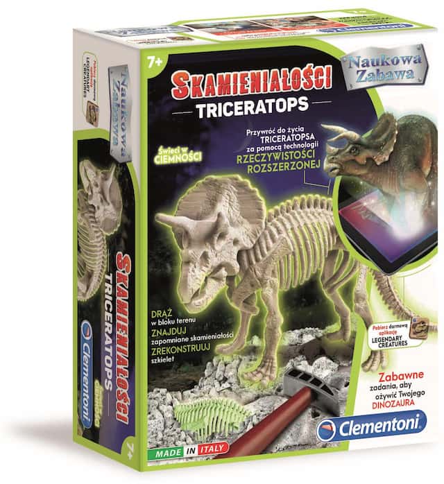 SKAMIENIAŁOŚCI TRICERATOPS FLUO – zdjęcie 1