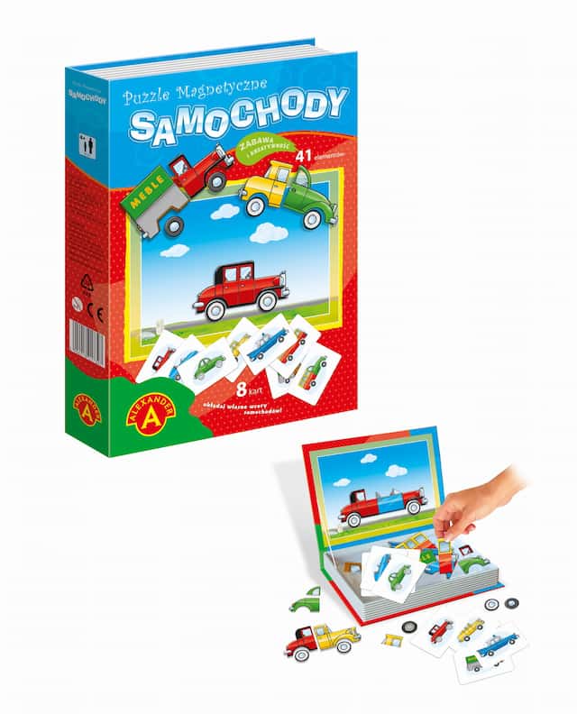 PUZZLE MAGNETYCZNE-SAMOCHODY – zdjęcie 1