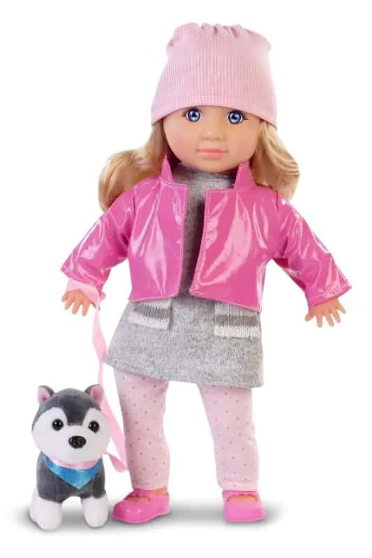 LALKA NATALIA Z PIESKIEM PLUSZOWYM 35 CM. – zdjęcie 1