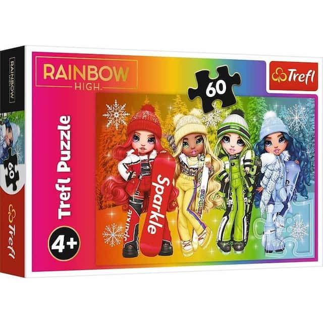 PUZZLE 60 RADOSNE LALECZKI/MGA RAINBOW HIGH