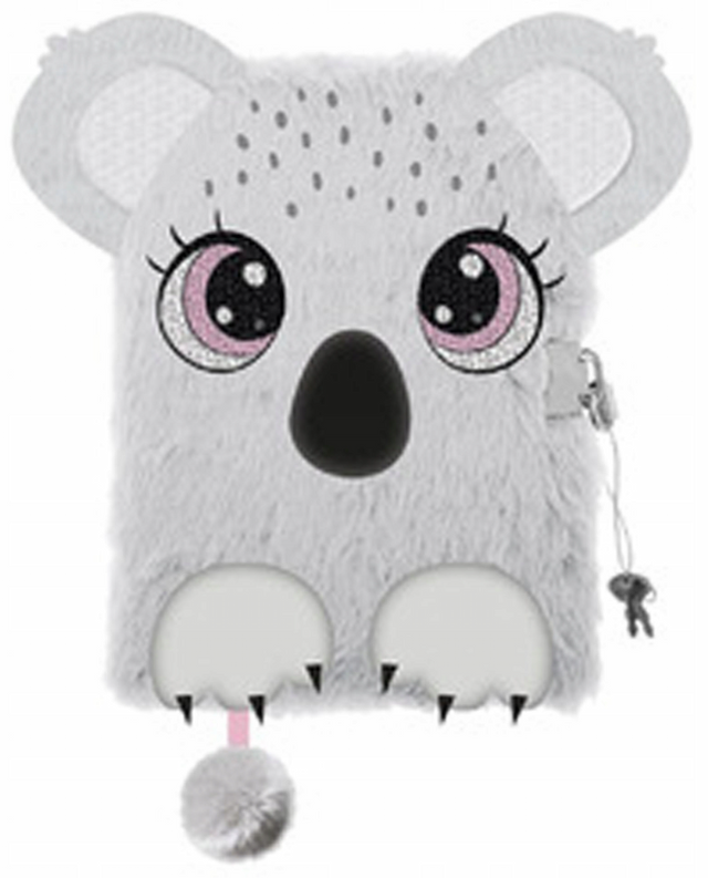 PAMIĘTNIK Z KŁÓDKĄ 3D WŁOCHACZ A5 96K BAMBINO PREMIUM KOALA