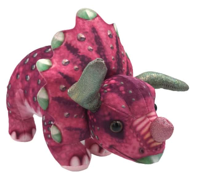MASKOTKA DINO TRICERATOPS DUŻY 30 CM – zdjęcie 1