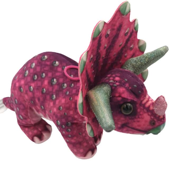 MASKOTKA DINO TRICERATOPS WIELKI 40 CM – zdjęcie 1