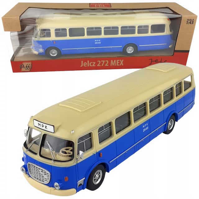 PRL Autobus niebieski Jelcz 1:43 – zdjęcie 1