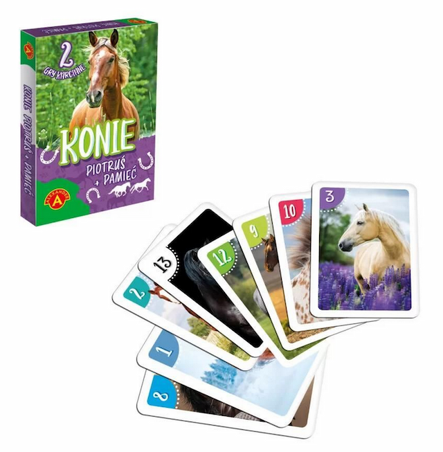 Karty Piotruś + pamięć Konie – zdjęcie 1