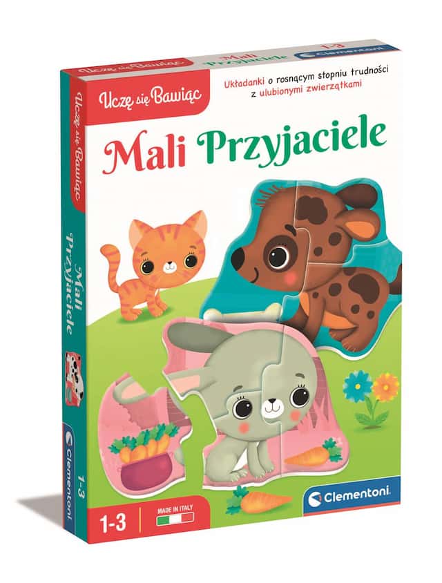 Układanka edukacyjna Mali przyjaciele Uczę się Bawiąc – zdjęcie 1