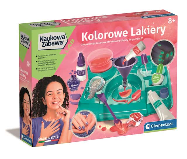 Naukowa zabawa Kolorowe lakiery Clementoni – zdjęcie 1