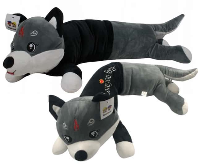 Pluszowy pies Husky 90 cm – zdjęcie 1