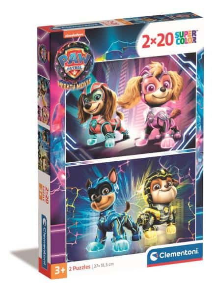 Puzzle 2x20 Super Kolor Psi Patrol Clementoni