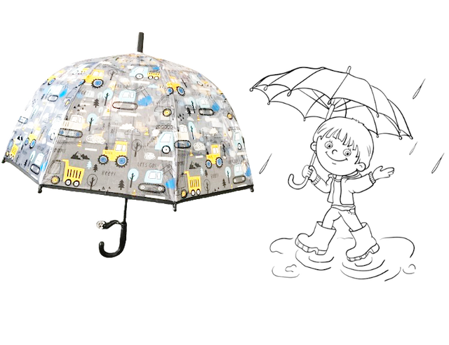 Parasol dziecięcy autmomatyczny samochodziki mix wzorów – zdjęcie 1