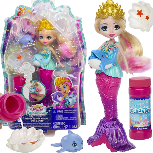 Enchantimals lalka królewska Bąbelkowa Syrenka – zdjęcie 1