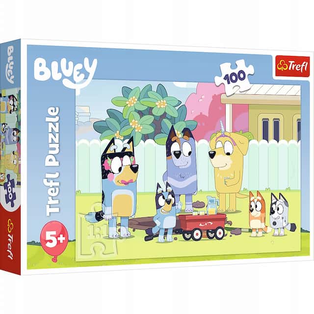 PUZZLE "100" WESOŁY ŚWIAT BLUEY – zdjęcie 1