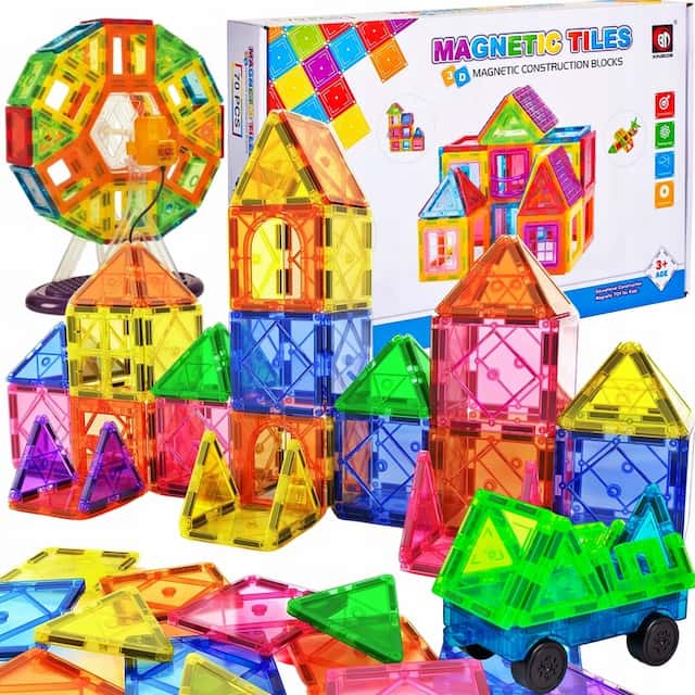 Klocki magnetyczne 70 el. – zdjęcie 1