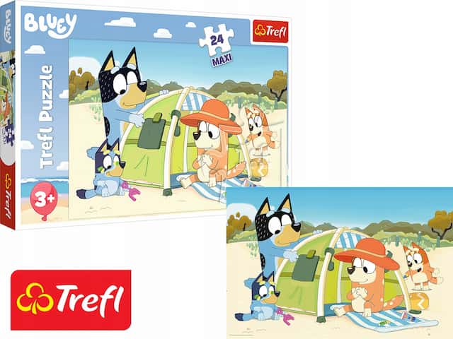 Puzzle 24 Maxi  Wspaniały dzień Bluey – zdjęcie 1