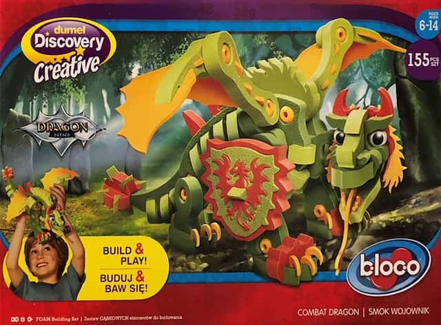 Klocki Puzzle piankowe Combat Dragon Smok Wojownik Bloco  – zdjęcie 1
