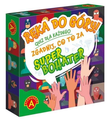 Gra planszowa Quiz Ręka do góry Superbohater Aleksander – zdjęcie 1