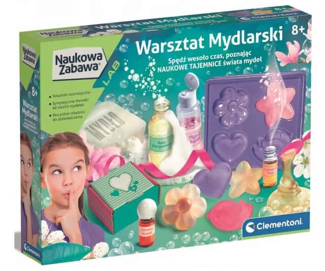 Warsztat mydlarski Stwórz własne mydełka 50888 Clementoni