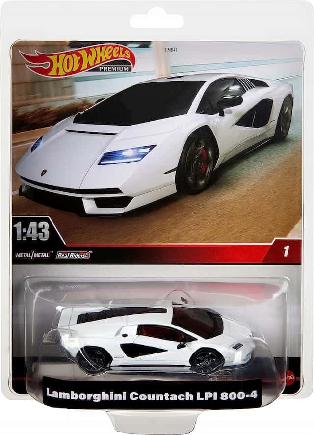 HOT WHEELS Premium 1:43 Lamborghini Countach – zdjęcie 1