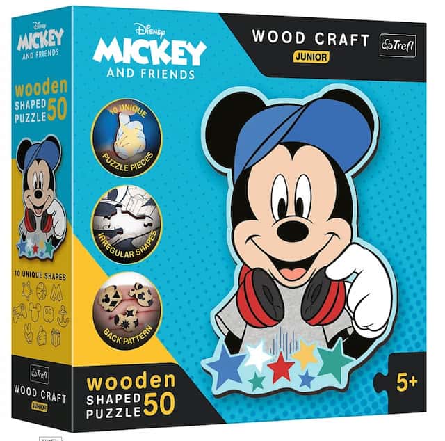 Puzzle drewniane Disney 50 el. W świecie Mickey – zdjęcie 1