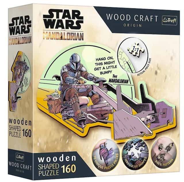 Puzzle drewniane Star Wars 160 el. The Mandalorian  – zdjęcie 1