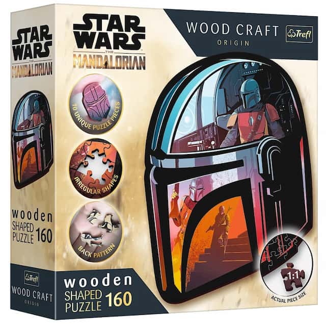 Puzzle drewniane Star Wars 160 el. The Mandalorian – zdjęcie 1