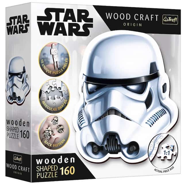 Puzzle drewniane Star Wars 160 el. Hełm Szturmowca – zdjęcie 1