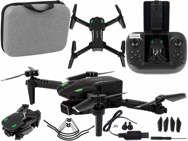 Dron latający Czarny z aplikacją Etiu gratis – zdjęcie 1